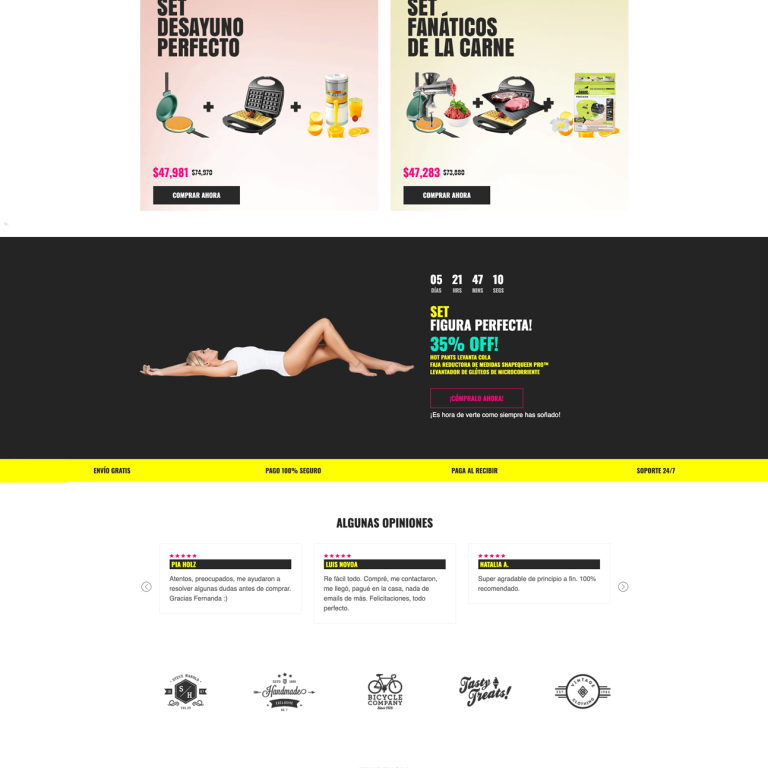 Vistas de diseño web para distintos clientes